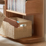 Mid-Century Modern Wooden Vertical Open Back Bookshelf Image - 7