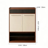 Mid-century style wall-mounted shoe cabinet and storage unit for the entryway. Image - 10