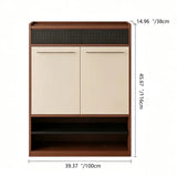 Mid-century style wall-mounted shoe cabinet and storage unit for the entryway. Image - 11