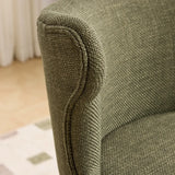 Mid-Century Upholstered Swivel Wingback Bar Stools Set of 2 Image - 9