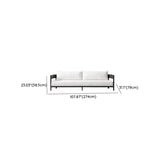Mildew Resistant Modular Metal Beige Patio Sofa Set Image - 22