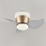 Mini 3 Clear Blade Cone Recessed Ceiling Fan with Light Image - 12