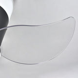 Mini 3 Clear Blade Cone Recessed Ceiling Fan with Light Image - 16