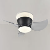 Mini 3 Clear Blade Cone Recessed Ceiling Fan with Light Image - 6