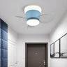 Mini 3 Clear Blade Cone Recessed Ceiling Fan with Light Image - 9