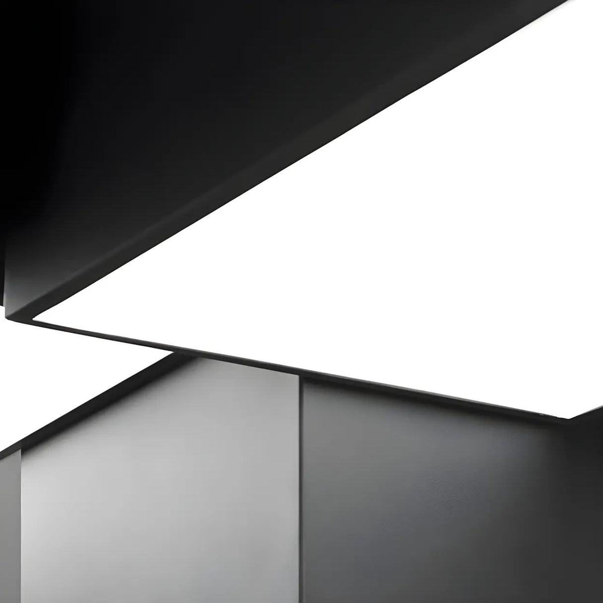 Mini Black Three Cube Dimmable LED Flush Mount Light Image - 6
