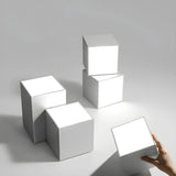 Mini Black Three Cube Dimmable LED Flush Mount Light Image - 8