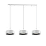 Minimalist 3-Light Cylinder Black Pendant Light Image - 3