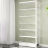Minimalist 6-Tier Steel Rectangular Standard Bookcase Image - 19