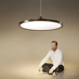 Minimalist Adjustable Round Dimmable LED Pendant Light Image - 17
