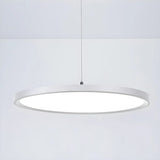 Minimalist Adjustable Round Dimmable LED Pendant Light Image - 2