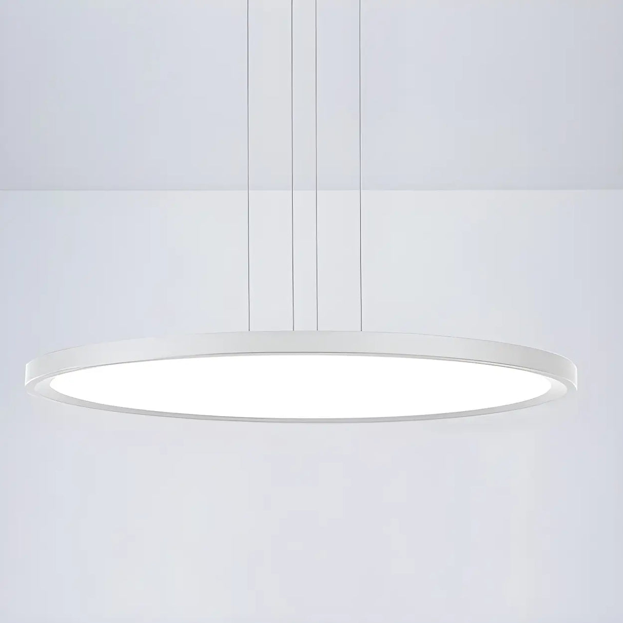 Minimalist Adjustable Round Dimmable LED Pendant Light Image - 3
