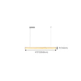 Minimalist Alabaster Linear Pendant Light Kitchen Island Image - 14