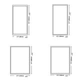 Minimalist Beige Rectangular Skid-Resistant Area Rug #size