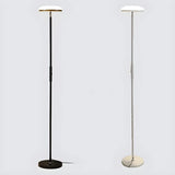 Minimalist Black Disc Adjustable Metal Floor Lamp Image - 10