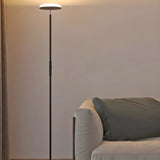 Minimalist Black Disc Adjustable Metal Floor Lamp Image - 17