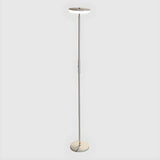 Minimalist Black Disc Adjustable Metal Floor Lamp Image - 2