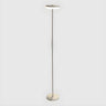Minimalist Black Disc Adjustable Metal Floor Lamp Image - 2