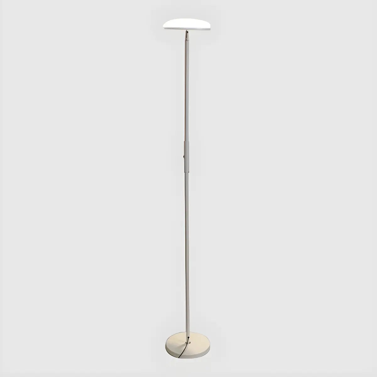 Minimalist Black Disc Adjustable Metal Floor Lamp Image - 7