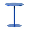 Minimalist Black Finish Round Metal Pedestal Side Table Image - 25