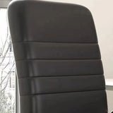 Minimalist Black Fixed Arms Ergonomic Medium Office Chair Image - 15