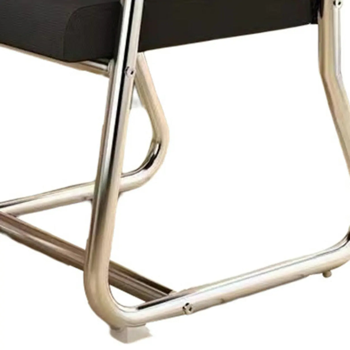Minimalist Black Fixed Arms Ergonomic Medium Office Chair Image - 17