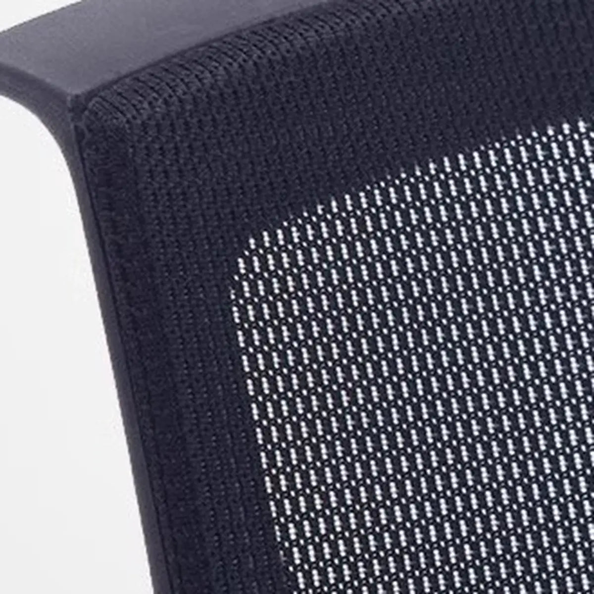 Minimalist Black Fixed Arms Ergonomic Mesh Office Chair Image - 12