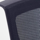 Minimalist Black Fixed Arms Ergonomic Mesh Office Chair Image - 12