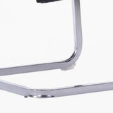 Minimalist Black Fixed Arms Ergonomic Mesh Office Chair Image - 13