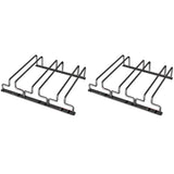 Minimalist Black Metal Hanging Wine Glass Rack Various Sizes Image - 4