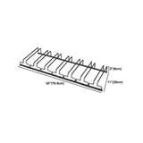 Minimalist Black Metal Hanging Wine Glass Rack Various Sizes Image - 44