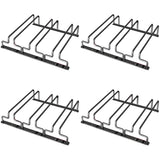 Minimalist Black Metal Hanging Wine Glass Rack Various Sizes Image - 6
