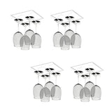 Minimalist Black Metal Hanging Wine Rack Stemware Holder Image - 63