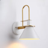 Minimalist Casual Cone Metal LED Wall Sconce Light Image - 8