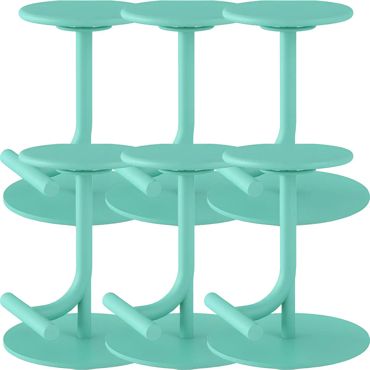Minimalist Colorful Round Metal Adjustable Bar Stool Image - 17