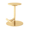 Minimalist Colorful Round Metal Adjustable Bar Stool Image - 2