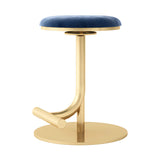 Minimalist Colorful Round Metal Adjustable Bar Stool Image - 25