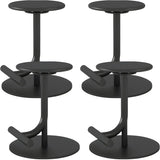 Minimalist Colorful Round Metal Adjustable Bar Stool Image - 37