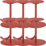 Minimalist Colorful Round Metal Adjustable Bar Stool Image - 43