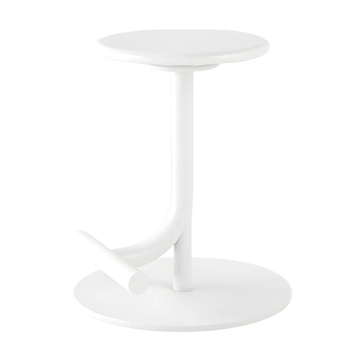 Minimalist Colorful Round Metal Adjustable Bar Stool Image - 45