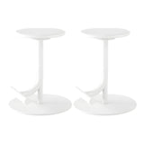 Minimalist Colorful Round Metal Adjustable Bar Stool Image - 46