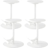 Minimalist Colorful Round Metal Adjustable Bar Stool Image - 47