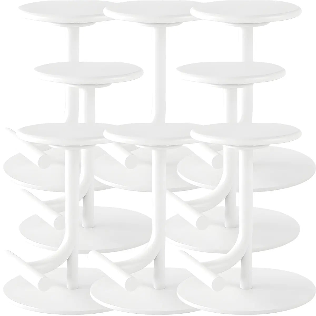 Minimalist Colorful Round Metal Adjustable Bar Stool Image - 49