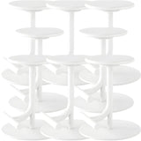 Minimalist Colorful Round Metal Adjustable Bar Stool Image - 49