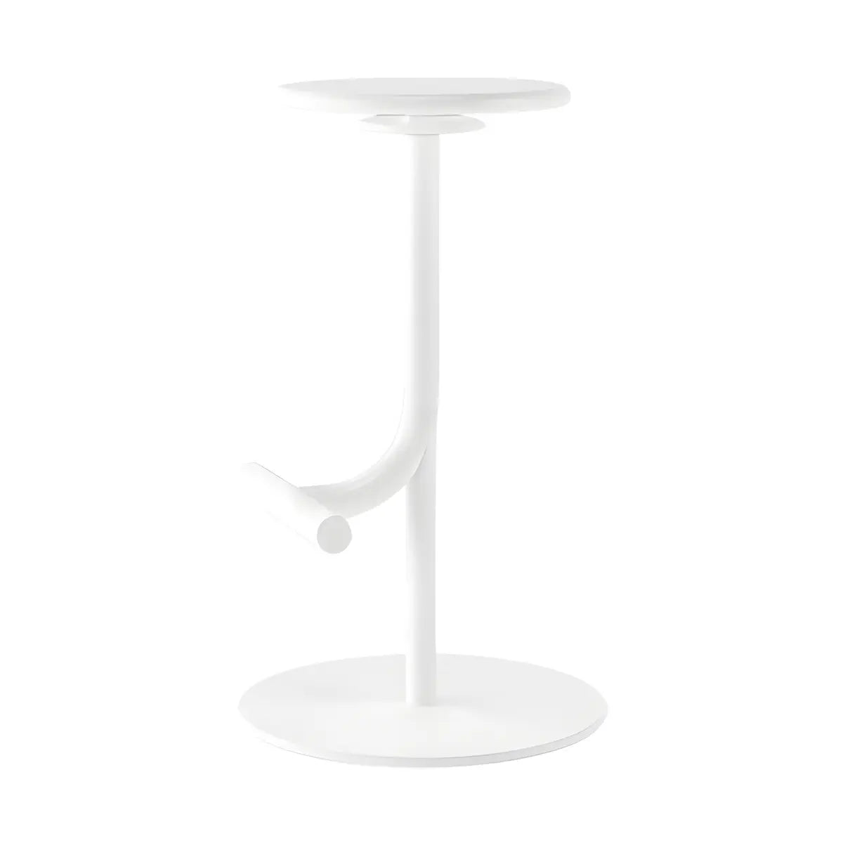 Minimalist Colorful Round Metal Adjustable Bar Stool Image - 50