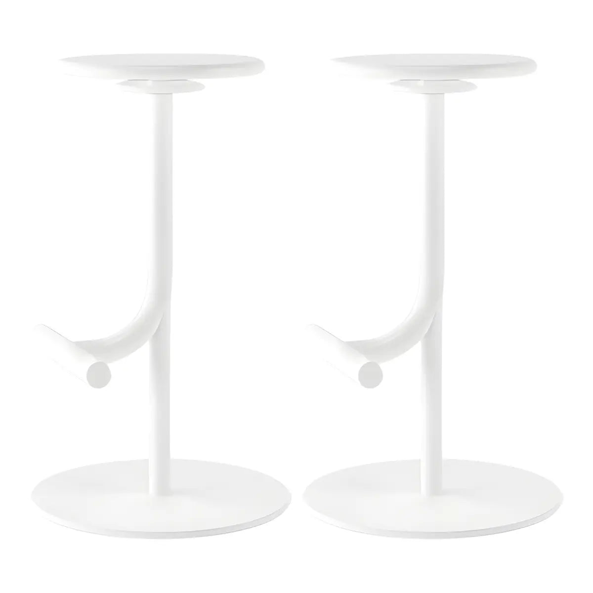 Minimalist Colorful Round Metal Adjustable Bar Stool Image - 51