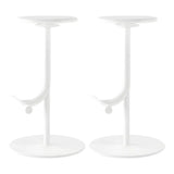 Minimalist Colorful Round Metal Adjustable Bar Stool Image - 51