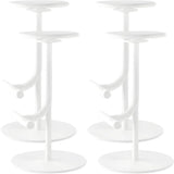 Minimalist Colorful Round Metal Adjustable Bar Stool Image - 52
