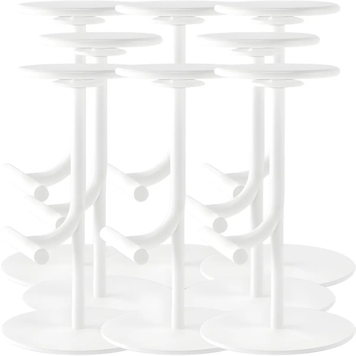 Minimalist Colorful Round Metal Adjustable Bar Stool Image - 54