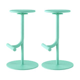 Minimalist Colorful Round Metal Adjustable Bar Stool Image - 71